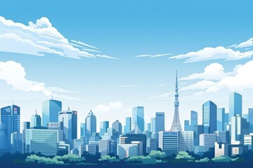 Naklejka premium Tranquil Reflections: Japanese Landscape Serenity Generative AI