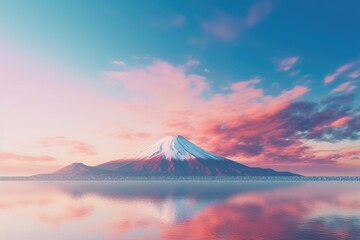 Tranquil Reflections: Japanese Landscape Serenity Generative AI