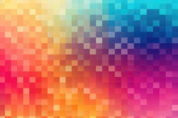 Fototapeta premium Abstract Pixel Mosaic: Mesmerizing Generative AI Pattern in Vibrant Blues