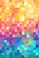 Fototapeta premium Mosaic Marvel: Mesmerizing Generative AI Pixel Pattern Unveiled