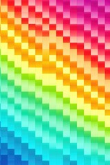Fototapeta premium Mosaic Marvel: Mesmerizing Generative AI Pixel Pattern Unveiled