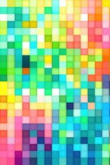 Fototapeta premium Mosaic Marvel: Mesmerizing Generative AI Pixel Pattern Unveiled