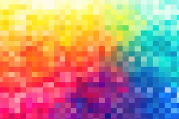 Fototapeta premium Mosaic Marvel: Mesmerizing Generative AI Pixel Pattern Unveiled
