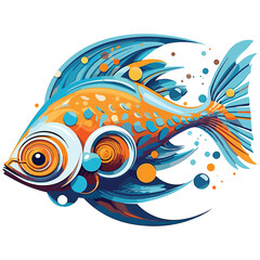 Artistic Fish water color art