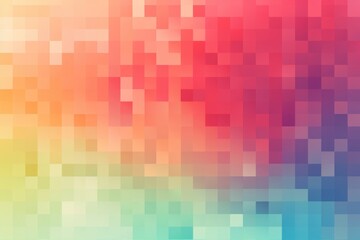 Fototapeta premium Mosaic Marvel: Mesmerizing Generative AI Pixel Pattern Unveiled