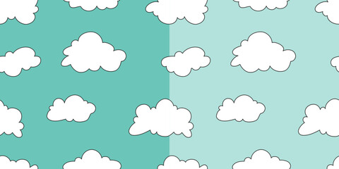 seamless pattern background with clouds