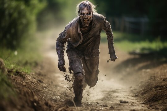 Relentless Pursuit: Zombie Charging Towards the Camera Generative AI