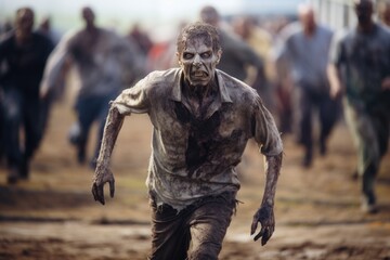 Relentless Pursuit: Zombie Charging Towards the Camera Generative AI