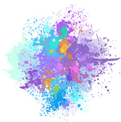 Color background of paint splashes