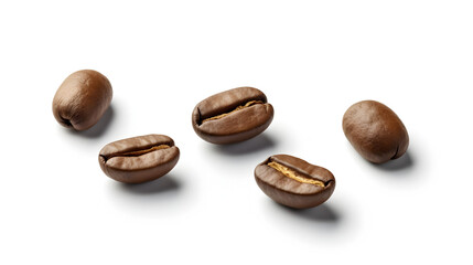 Obraz premium coffee beans isolated on white