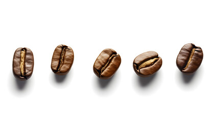 coffee beans isolated on white