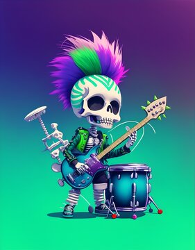 calavera rockera