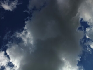 blue sky with white cloud background,Bfluffy cloud in the blue sky background,Clearing day and Good weather in the morning.meteorology, heaven, hope, peace, graphic resources, picturesque panoramic sc