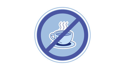 No coffee pictograms signs symbols icons