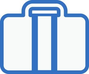 hand luggage icon line design, monoline icons.