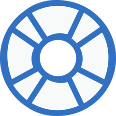 Obraz premium lifebuoy icon line design, monoline icons.
