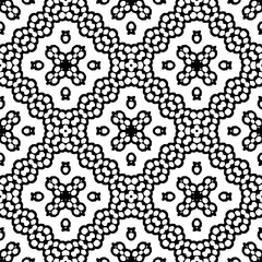 Seamless repeating pattern.  Black and white pattern for web page, textures, card, poster, fabric, textile.