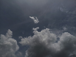 Natural sky beautiful blue and white texture background.Panorama of blue sky with cirrus clouds,perfect hot day weather, vector illustration.
