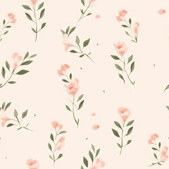 Small cute flowers seamless pattern background, floral background 