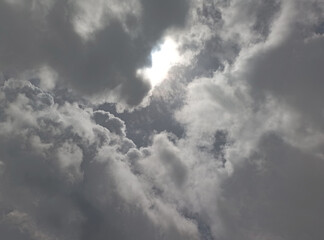 Natural sky beautiful blue and white texture background.Panorama of blue sky with cirrus clouds,perfect hot day weather, vector illustration.