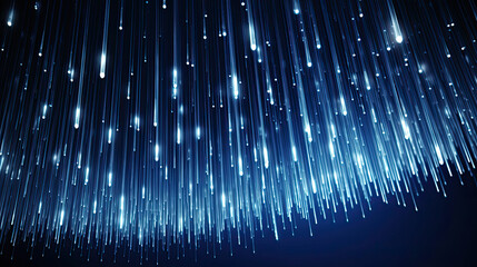 Abstract blue background with sparkling stripes and dots