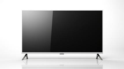 led tv monitor isolated on white