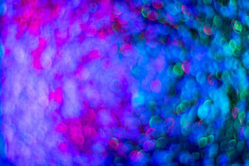 Glittering stars of bokeh use for celebrate background. Abstract lights background with bokeh defocused lights. Valentines Day, Party, Christmas background. Blur bokeh light. Glitter lights.