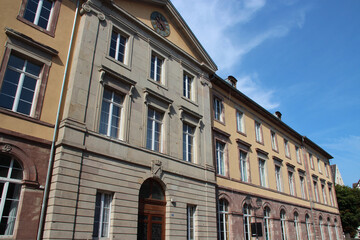 Fototapeta na wymiar old building (college) in colmar in alsace (france)