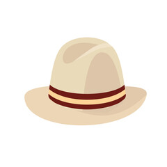Flat vector men's and women's hats. Stylish men's and women's hats.