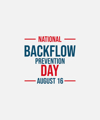 national backflow prevention day