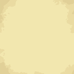 An aged piece of paper with dirty spots around the edges. Grunge blank background. Vintage abstract template. Vector illustration.