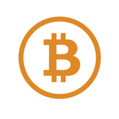 Bitcoin vector  icon, sign of modern cryptocurrancy isolated 