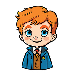 ron weasley, vector illustration cartoon