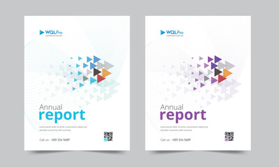 Company profile template and cover design