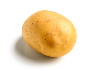 Raw potato isolated on white background