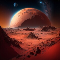 Mars generated by AI