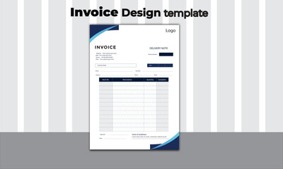 Invoice design template which is easy to use