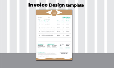 Invoice design template which is easy to use