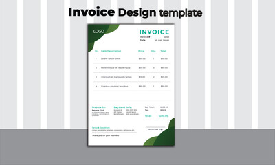 Invoice design template which is easy to use