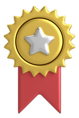 Bestseller badge. 3D badge. 3D illustration.