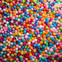 Fototapeta na wymiar Coloured Plastic Balls Ball Pit Kids Children's Play Pool