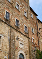 Fototapeta na wymiar Foto scattata nel centro storico di Montepulciano.