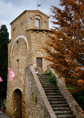 Obraz premium Foto scattata per le vie del centro storico di San Quirico d'Orcia.