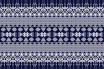 set navy blue geometric pattern ethnic seamless fabric design for textile background,texture,batik,carpet,mosaic,ceramics,backdrop,wallpaper,clothing,craft,wall,floor,decorative,buildingretro,wrapping