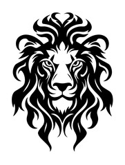 Fototapeta na wymiar Leo Lion king of beasts the main predator zodiac horoscope astrology twelve metaphysical sectors tattoo print