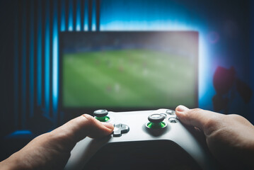 Video game controller, gaming concept © Proxima Studio