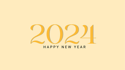 Happy new year 2024 . Premium vector background for happy new year 2024 celebration.
