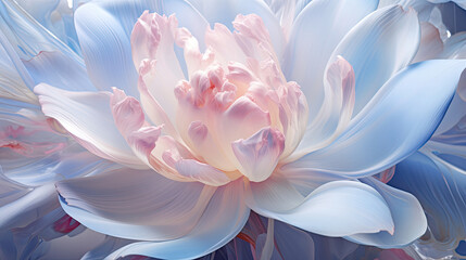 3d illustration blossom flower rendered abstract wallpaper