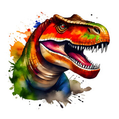 t-rex watercolor png
