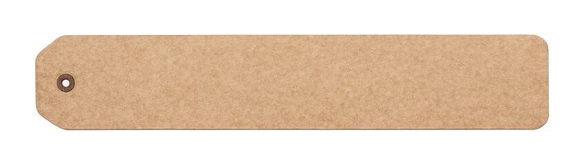 Kraft paper tag. Banner element for composing layouts.